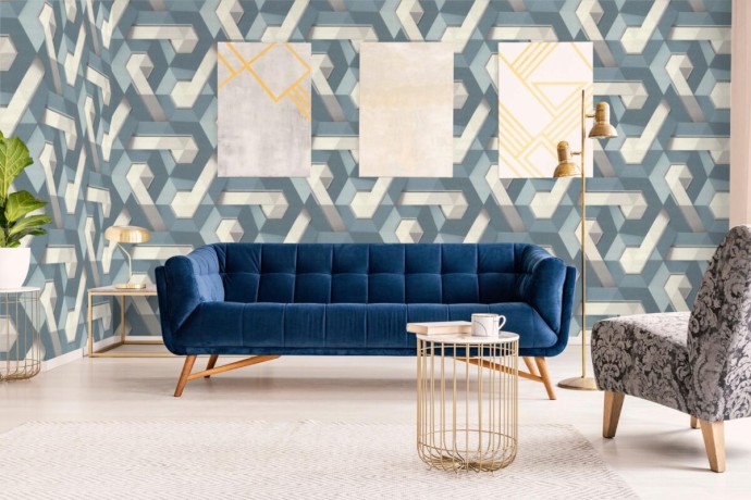 M35491D Обои Ugepa (Prisme/Onyx) (1*6) 10,05x1,06 винил на флизелине